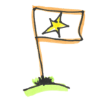 A drawing of a flag - Success!